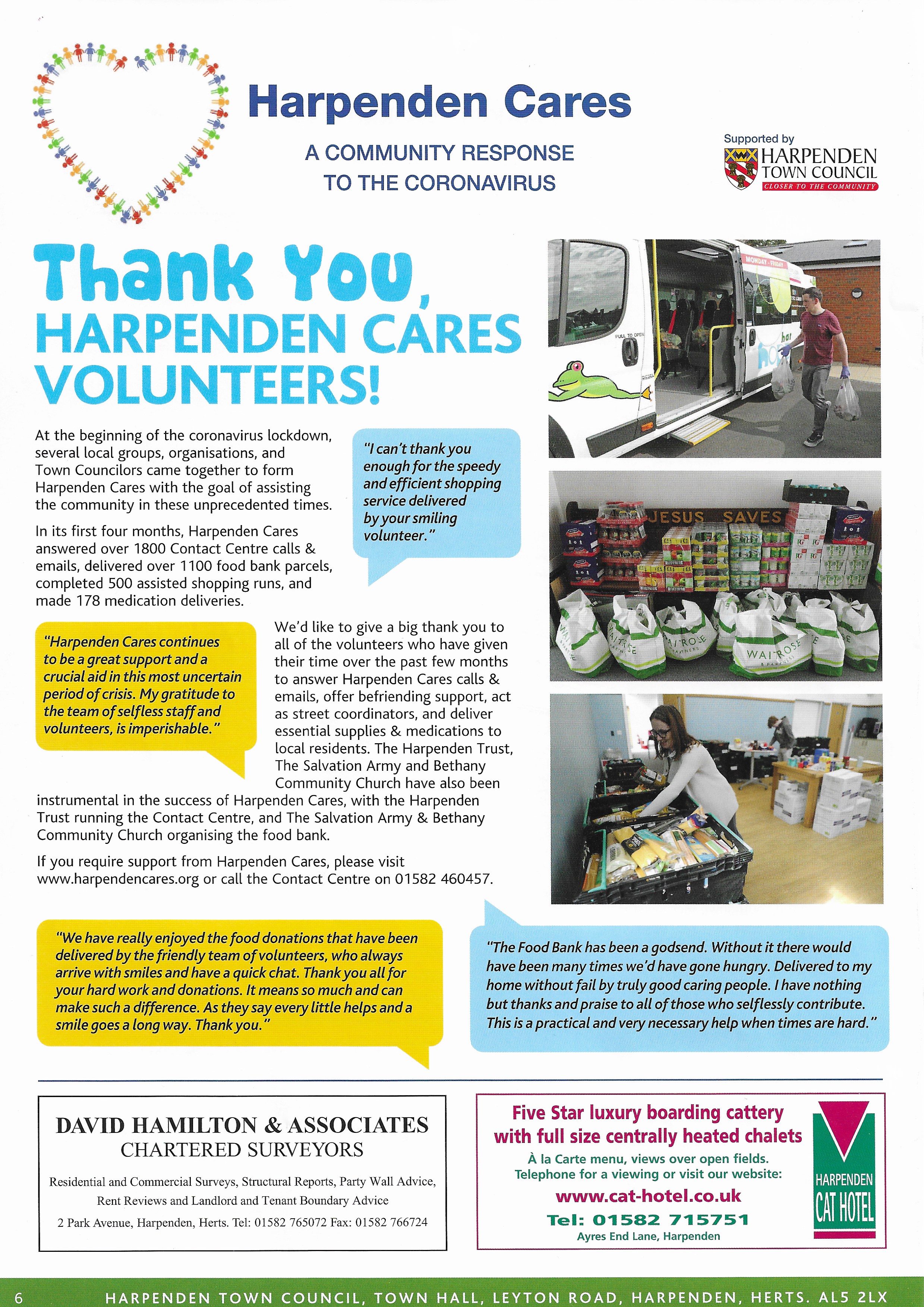 HTC Harp Cares Sept 2020